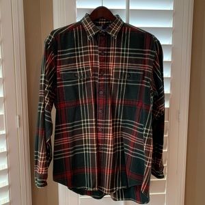 Vintage 90s Ralph Lauren Whitfield Button Down Shirt Green Plaid